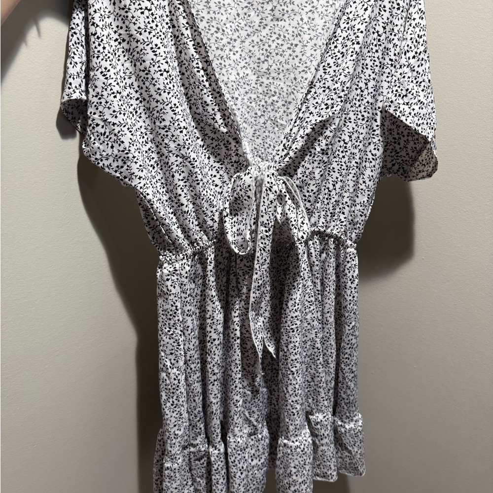 Floral Tie-Front Romper